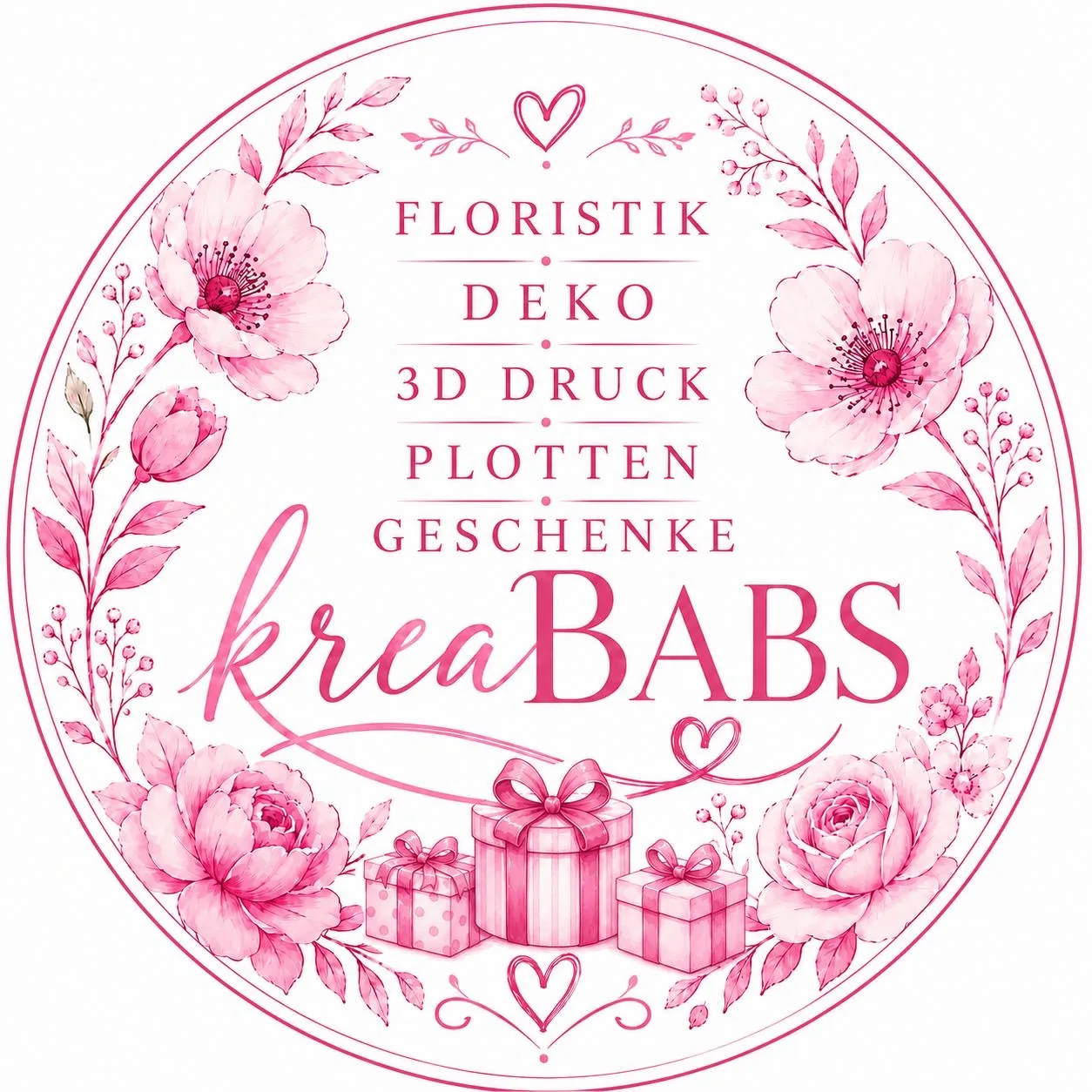 kreaBabs – florales Markenlogo